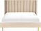 VILLETTE - Tweepersoonsbed - Beige - 160 x 200 cm - Fluweel