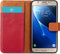 iMoshion Hoesje Geschikt voor Samsung Galaxy J5 (2016) Hoesje Met Pasjeshouder - iMoshion Luxe Canvas Bookcase - Rood