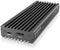 Icy Box IB-1817MC-C31 - Externe behuizing - M.2 30mm/42mm/60mm/80mm - USB 3.2 type-C - Grijs