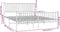 vidaXL - Bedframe - met - hoofd- - en - voeteneinde - metaal - zwart - 150x200 - cm