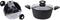 Excellent Houseware - Braadpan 24 cm - Gesmeed aluminium - Soft touch handvat - Inclusief glazen deksel