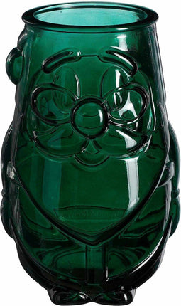 Mica Decorations Lantaarn Santa - 20x20x32 cm - Glas - Groen