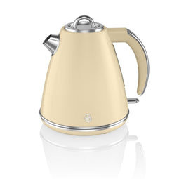 Swan Retro Waterkoker – 1,5 Liter – Met Droogkookbeveiliging – Crème