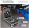 tectake® 1200-Delige Gereedschapskoffer - Gereedschapstrolley met 4 Niveaus - Aluminium - Zwart