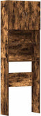 vidaXL - Wasmachinekast - 64x24x190 - cm - bewerkt - hout - gerookt - eikenkleurig