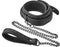 Blaze - vegan lederen halsband met ketting