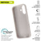 Muvit for Change iPhone 16 - Telefoonhoes - Eco-friendly - Nude