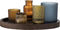 Bloomingville - Sanga Dienblad met votief - Bruin - Glas - Set van 6
