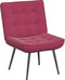 vidaXL - Relaxstoel - 64x74x84 - cm - fluweel - wijnrood