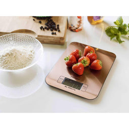 Bestron - Digitale Keukenweegschaal - Tot 5 kg met LCD-display - Koper