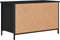 vidaXL - Tv-meubel - 80x40x50 - cm - bewerkt - hout - zwart