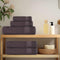vidaXL - Douchehanddoeken - 4 - st - 70x140 - cm - 360 - g/m² - 100% - katoen - antraciet