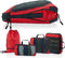 Packing Cubes Compressie - Reisorganizer voor Koffer en Rugzak - Gerecycled Polyester - Rood