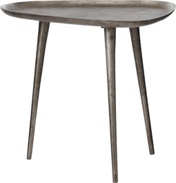 Casa Vivante Evi Bijzettafel - L50 x B43,5 x H47,5 cm - Aluminium - Antiek Zilver