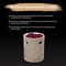 Scentchips® Regular Embossed Since 1979 – Geurbrander – Oliebrander – Wax Melts Brander – Aromabrander – Taupe