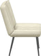 vidaXL - Relaxstoel - 64x74x84 - cm - fluweel - crèmekleurig