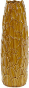Light & Living Vaas Toine - Geel - Ø15cm - Modern - Sinterklaas cadeau - Sinterklaas cadeautjes - Cadeau vrouw - Cadeau man - Cadeau voor haar - Cadeau voor hem - Sint cadeau - Sint kado - Kado man - Kado vrouw