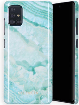 Selencia Hoesje Geschikt voor Samsung Galaxy A41 Hoesje - Selencia Maya Fashion Backcover - Turquoise