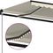 vidaXL - Luifel - handmatig - uittrekbaar - met - LED - 600x350 - cm - crèmekleurig