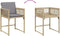 vidaXL - Tuinstoelen - 4 - st - met - kussens - poly - rattan - gemengd - beige