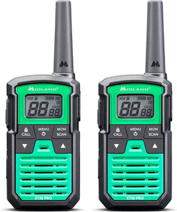 Midland XT30 PRO - Portofoonset - PMR446 - Waterafstotend - Zwart/Groen (2 stuks)
