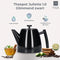 Vaja® Juliette Theepot - Dubbelwandig - 1.0L met Filter - Glimmend Zwart