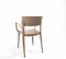 Wing Stapelstoel met armleuning zand beige - SET VAN 4