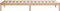 vidaXL - Bedframe - extra - lang - zonder - matras - massief - grenenhout - 100x210 - cm