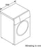Bosch WGB2560AFG - Wasmachine - 1600 rpm met stoom - Energielabel A - Wit