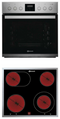 BAUKNECHT HEKO STAR 4 EX - Inbouwoven Set - Multifunctionele Oven 65L + Keramische Kookplaat - Roestvrij staal