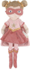 Little Dutch - Knuffelpop Superheld Rosa - Zacht met cape en masker - 35 cm