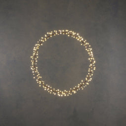 Luca Lighting - Lichtkrans - 108 LED warm wit - Ø30 cm - Zwart