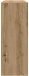 vidaXL - Wandtafel - 105x30x80 - cm - bewerkt - hout - artisanaal - eikenkleur