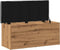 vidaXL - Opbergbankje - 102x42x45 - cm - bewerkt - hout - artisanaal - eikenkleur