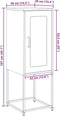 vidaXL - Dressoir - 36x39x107 - cm - koudgewalst - staal - olijfgroen