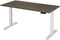 Ergonomisch elektrische verstelbaar zit/sta bureau Teez breed 120CM diep bladkleur Ahorn framekleur Aluminium (RAL9006)