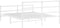 vidaXL - Bedframe - met - hoofd- - en - voeteneinde metaal - wit - 160x200 - cm