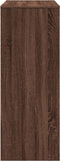 vidaXL - Bartafel - met - rekken - 90x40x103,5 - cm - bewerkt - hout - bruin - eiken
