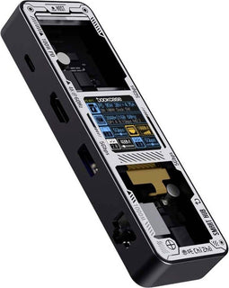Dockcase DPB61L-EB USB-C dockingstation Geschikt voor merk (dockingstation): Universeel Geïntegreerd display, Incl. laa