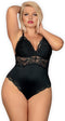 Obsessive Sexy Teddy met Kant - Erotische Body - Maat L/XL - Zwart