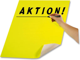 Etalagekarton Folia fluorgeel - 48x68cm 380gr pak 10 vel