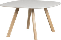 WOOOD Tablo Eettafel met 3-Stand Poot - Essenhout - Mist - 75x130x130