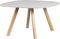 WOOOD Tablo Eettafel met 3-Stand Poot - Essenhout - Mist - 75x130x130