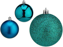 Set kerstballen Blauw Plastic Ø 7 cm (12 Stuks)