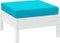 vidaXL - Palletkussen - 60x60x8 - cm - oxford - stof - turquoise