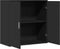 vidaXL - Dressoir - 79x38x80 - cm - bewerkt - hout - zwart