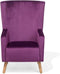 Beliani ONEIDA - Fauteuil - Paars - Fluweel