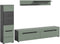 Furnilux Canu - Tv meubel - Staand-hangend - Smoke Green - 33x221x141cm