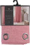 Atmosphera Clem Linnen Gordijn 140x260cm - Kant en klaar met ringen - Oud Roze