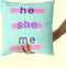 Kussenhoes HappyFriday Aware Me Multicolour 50 x 50 cm 2 Onderdelen